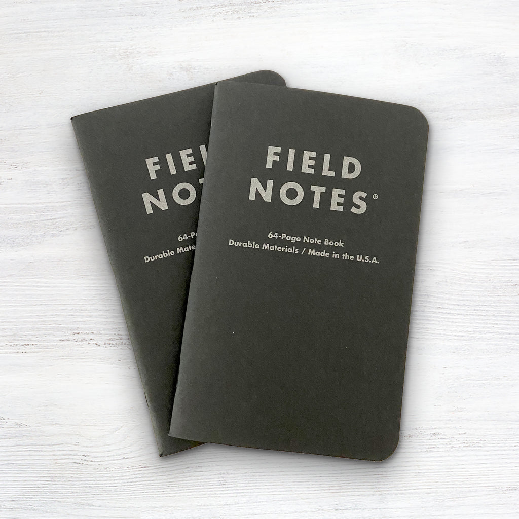 Field Notes Pitch Black Dot Graph Note Book 2-Pack